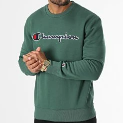 Sweat Crewneck 217859 Vert de Champion 8 Sweat Crewneck 217859 Vert de Champion -Champion Soldes champion 336796 217859 GS568 20220916T145600 03