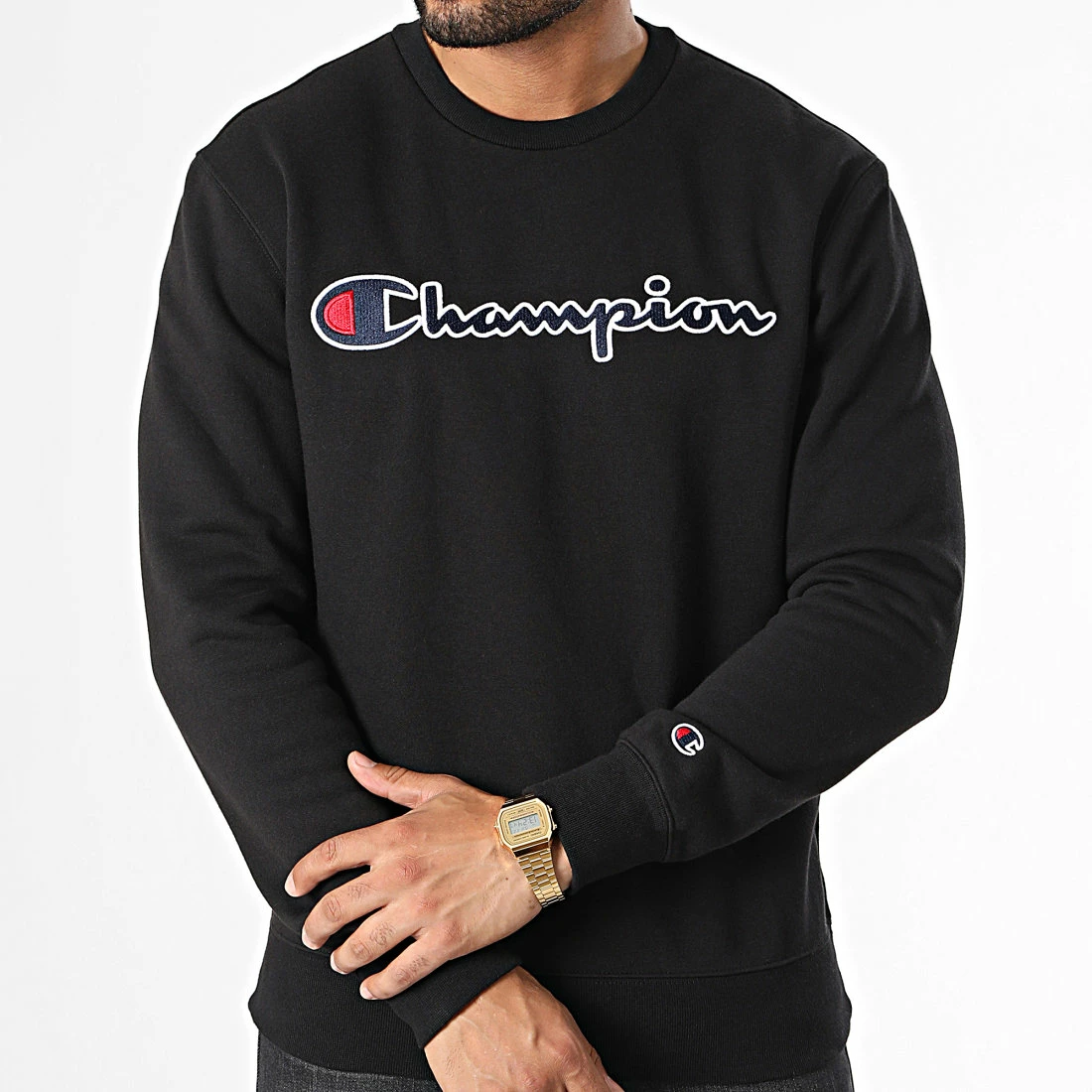 Sweat Crewneck 217859 Noir de Champion 5 Sweat Crewneck 217859 Noir de Champion – Image 3