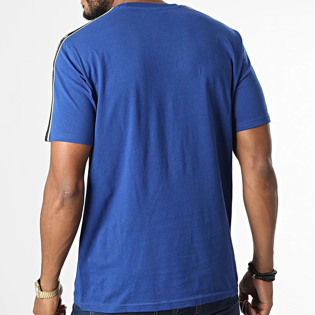 Tee Shirt A Bandes 217834 Bleu de Champion 6 Tee Shirt A Bandes 217834 Bleu de Champion – Image 4