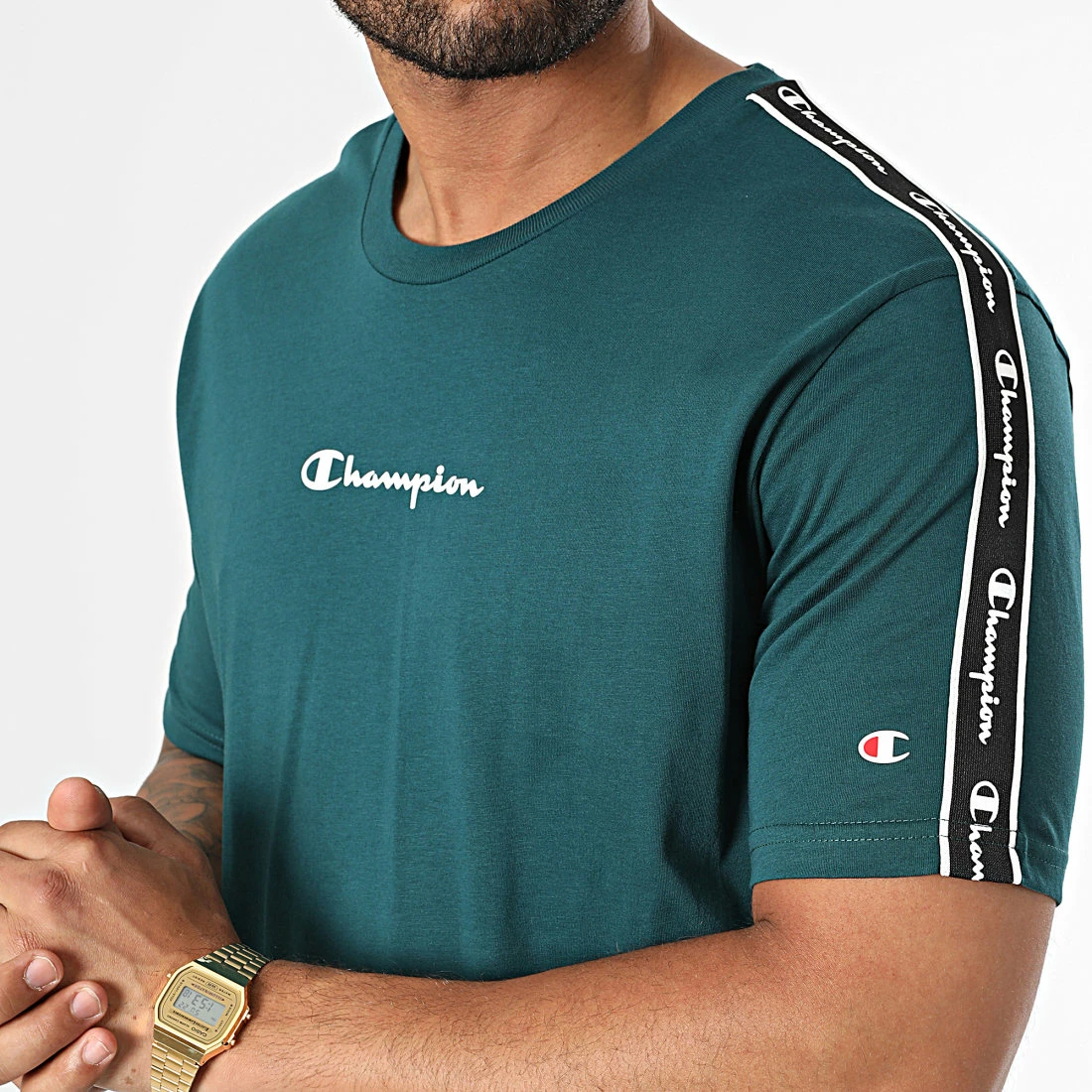 Tee Shirt A Bandes 217834 Vert de Champion 4 Tee Shirt A Bandes 217834 Vert de Champion – Image 2