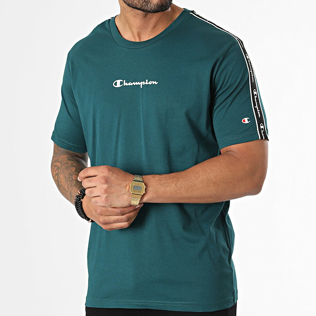 Tee Shirt A Bandes 217834 Vert de Champion 5 Tee Shirt A Bandes 217834 Vert de Champion – Image 3