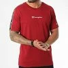 Tee Shirt A Bandes 217834 Bordeaux de Champion