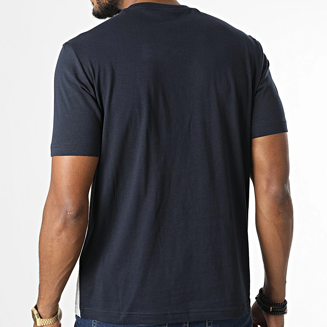 Tee Shirt 217855 Bleu Marine Gris Chiné de Champion 6 Tee Shirt 217855 Bleu Marine Gris Chiné de Champion – Image 4