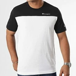 Tee Shirt 217855 Noir Blanc de Champion