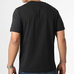 Tee Shirt 217855 Noir Blanc de Champion -Champion Soldes champion 336907 217855 KK002 20220909T153836 04