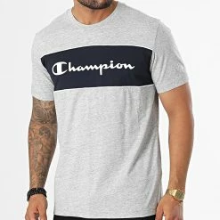 Tee Shirt 217856 Gris Chiné de Champion