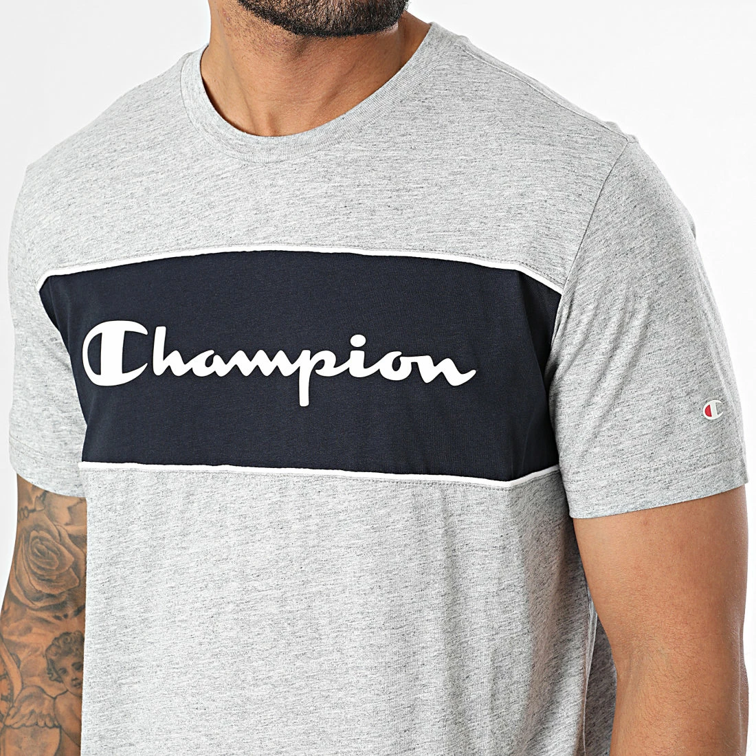 Tee Shirt 217856 Gris Chiné de Champion 4 Tee Shirt 217856 Gris Chiné de Champion – Image 2