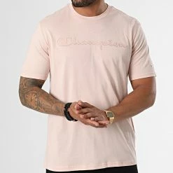 Tee Shirt 218284 Rose Clair de Champion -Champion Soldes champion 336910 218284 PS075 20220916T150352 03