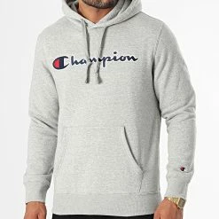 Sweat Capuche 217858 Gris Chiné de Champion