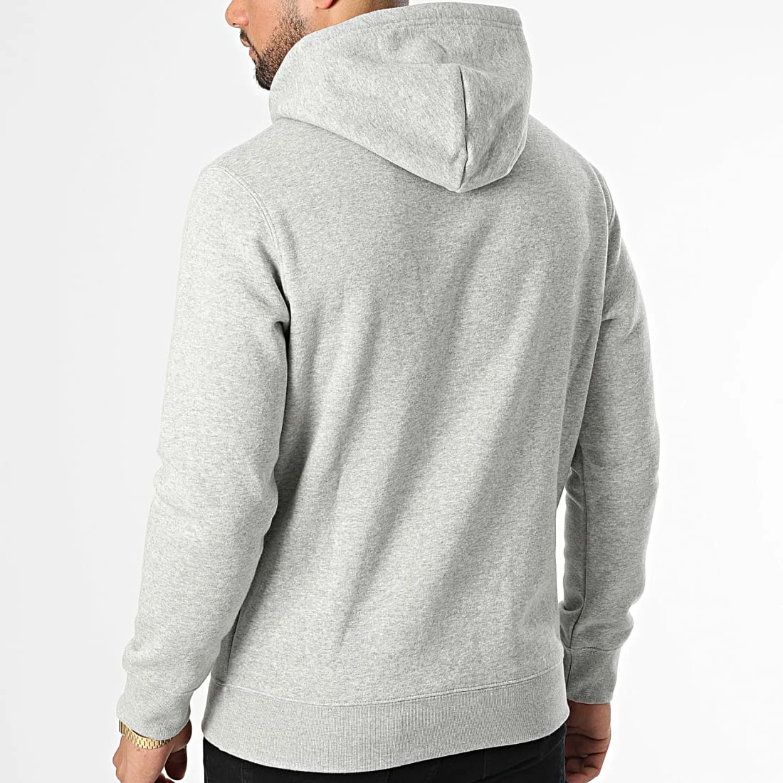 Sweat Capuche 217858 Gris Chiné de Champion 6 Sweat Capuche 217858 Gris Chiné de Champion – Image 4