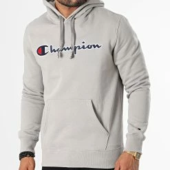 Sweat Capuche 217858 Gris Clair de Champion