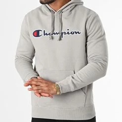 Sweat Capuche 217858 Gris Clair de Champion -Champion Soldes champion 336912 217858 ES033 20220916T145339 03