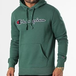 Sweat Capuche 217858 Vert de Champion