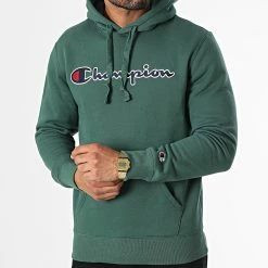 Sweat Capuche 217858 Vert de Champion -Champion Soldes champion 336913 217858 GS568 20220916T145542 03