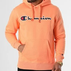 Sweat Capuche 217858 Orange de Champion -Champion Soldes champion 336914 217858 OS048 20220916T145248 03