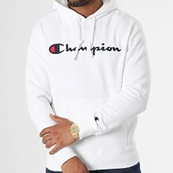 Sweat Capuche 217858 Blanc de Champion -Champion Soldes champion 336915 217858 WW001 20220916T145746 03