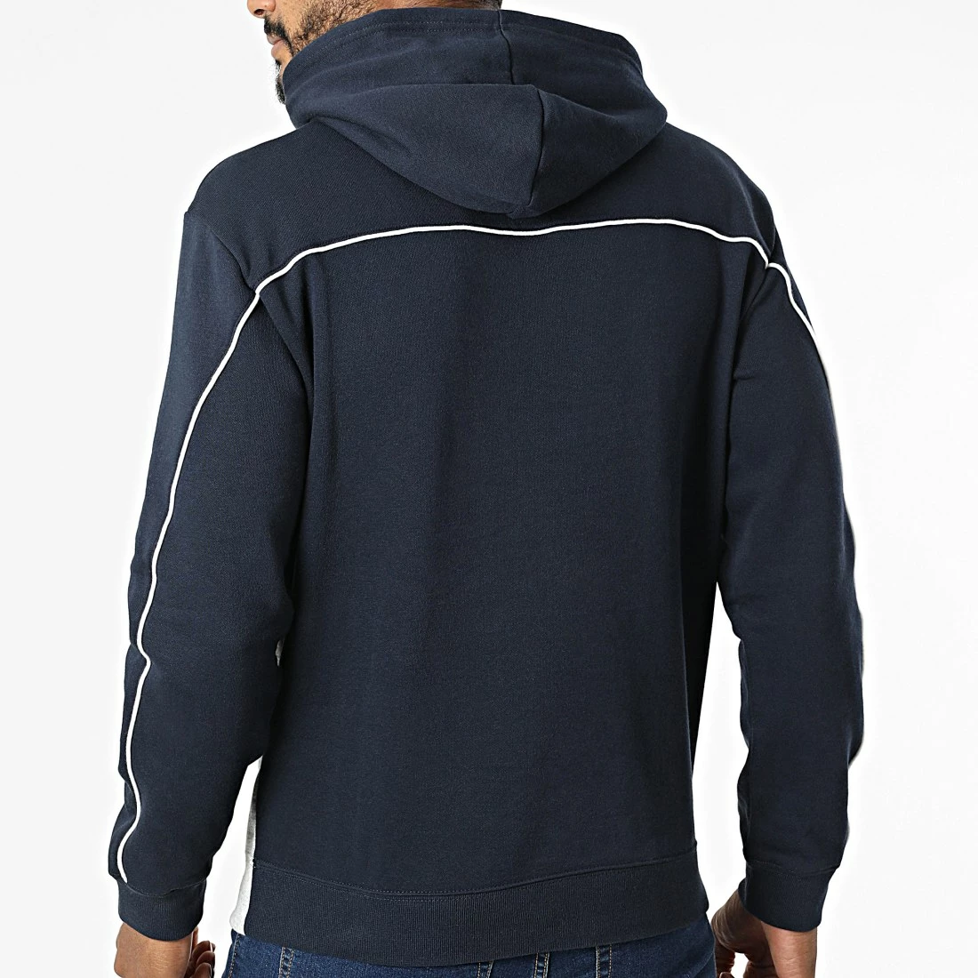 Sweat Capuche 217850 Gris Chiné Bleu Marine de Champion 6 Sweat Capuche 217850 Gris Chiné Bleu Marine de Champion – Image 4