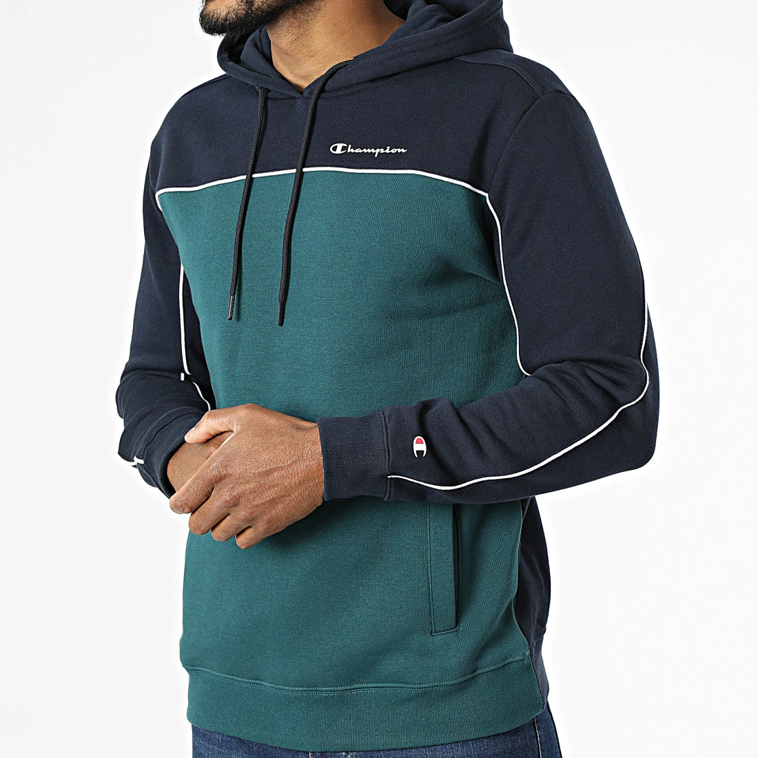 Sweat Capuche 217850 Bleu Marine Bleu Canard de Champion 5 Sweat Capuche 217850 Bleu Marine Bleu Canard de Champion – Image 3