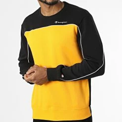 Sweat Crewneck 217852 Jaune Noir de Champion 8 Sweat Crewneck 217852 Jaune Noir de Champion -Champion Soldes champion 337692 217852 KK001 20221003T150734 03