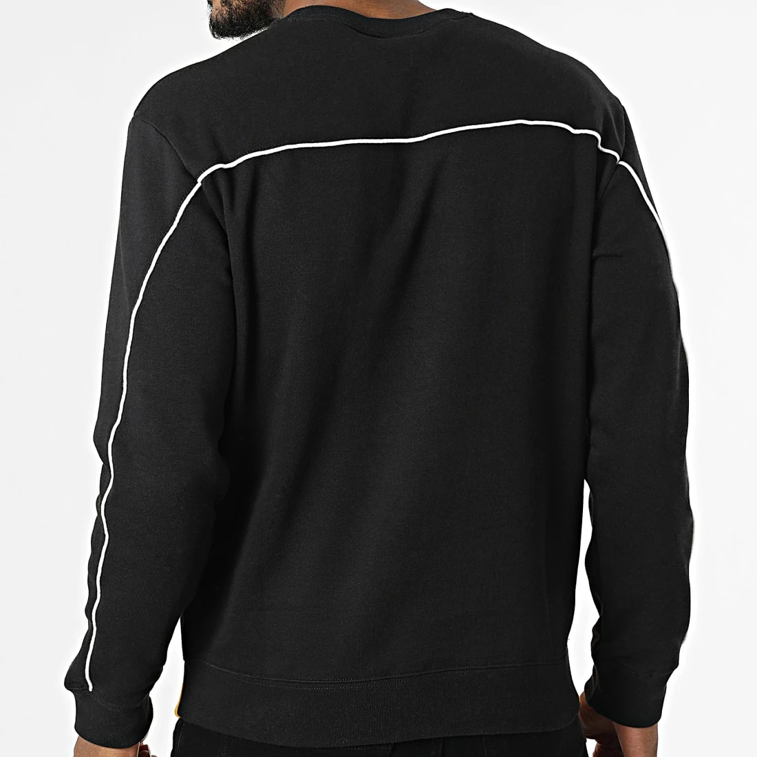 Sweat Crewneck 217852 Jaune Noir de Champion 6 Sweat Crewneck 217852 Jaune Noir de Champion – Image 4