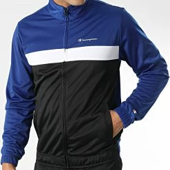Ensemble Veste Et Pantalon Jogging 218099 Noir Bleu Roi de Champion -Champion Soldes champion 337701 218099 BS025 20221006T155155 03