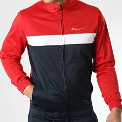 Ensemble Veste Et Pantalon Jogging 218099 Bleu Marine Rouge de Champion -Champion Soldes champion 337704 218099 RS053 20221006T155305 03