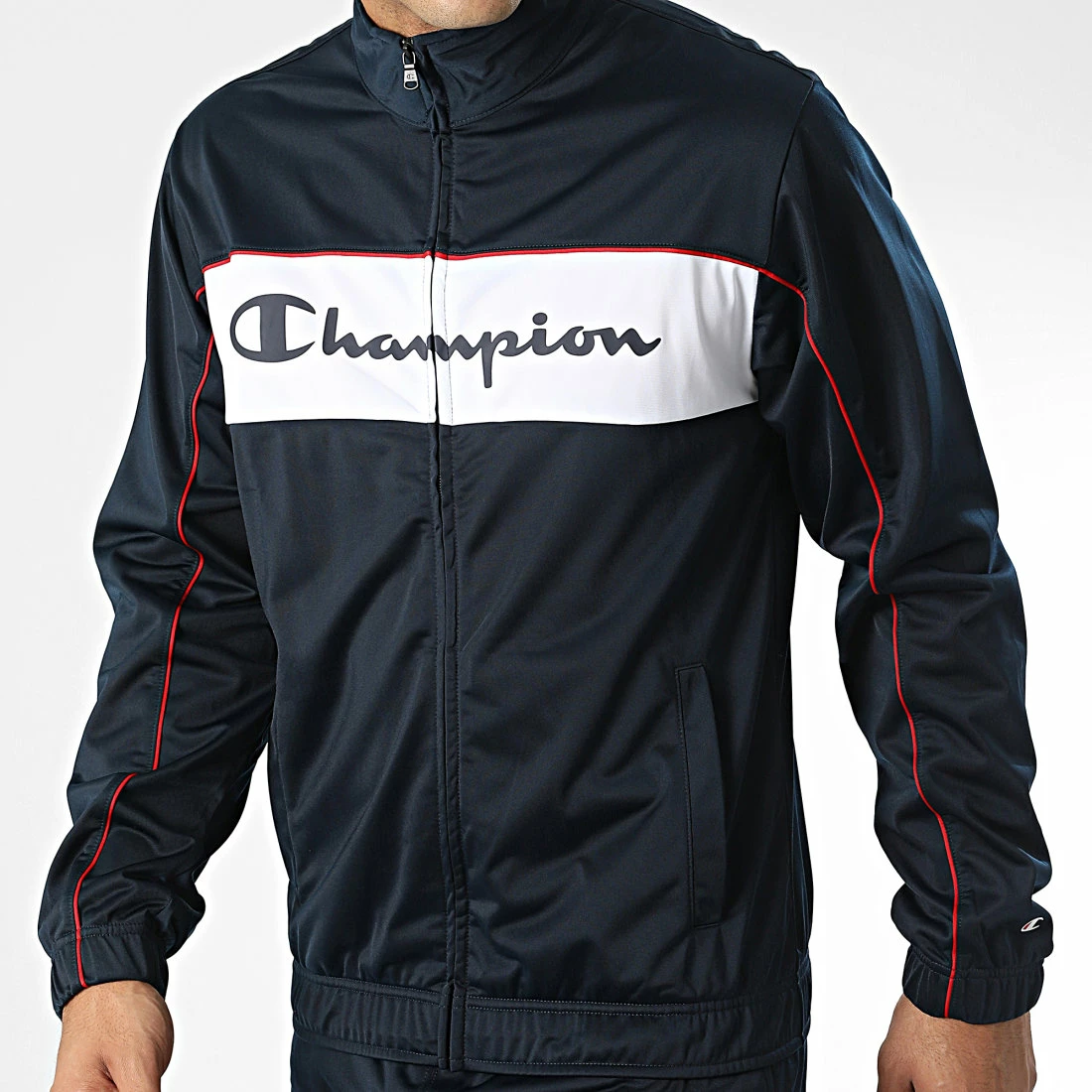 Ensemble Veste Et Pantalon Jogging 218100 Bleu Marine de Champion 5 Ensemble Veste Et Pantalon Jogging 218100 Bleu Marine de Champion – Image 3