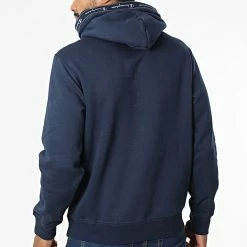 Sweat Capuche A Bande 217869 Bleu Marine de Champion -Champion Soldes champion 339301 217869 BS538 20221003T151004 04
