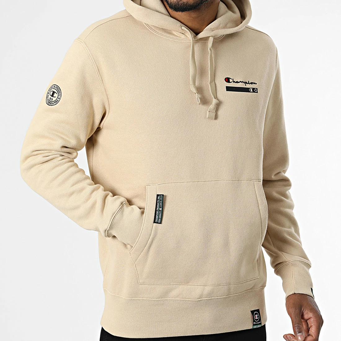 Sweat Capuche 217873 Beige de Champion 5 Sweat Capuche 217873 Beige de Champion – Image 3