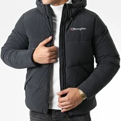 Doudoune Capuche 218083 Noir de Champion