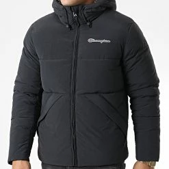 Doudoune Capuche 218083 Noir de Champion -Champion Soldes champion 339304 218083 KK001 20221004T155851 03