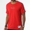 Tee Shirt A Bandes 217848 Rouge de Champion -Champion Soldes champion 339313 217848 RS053 20221003T150621 01