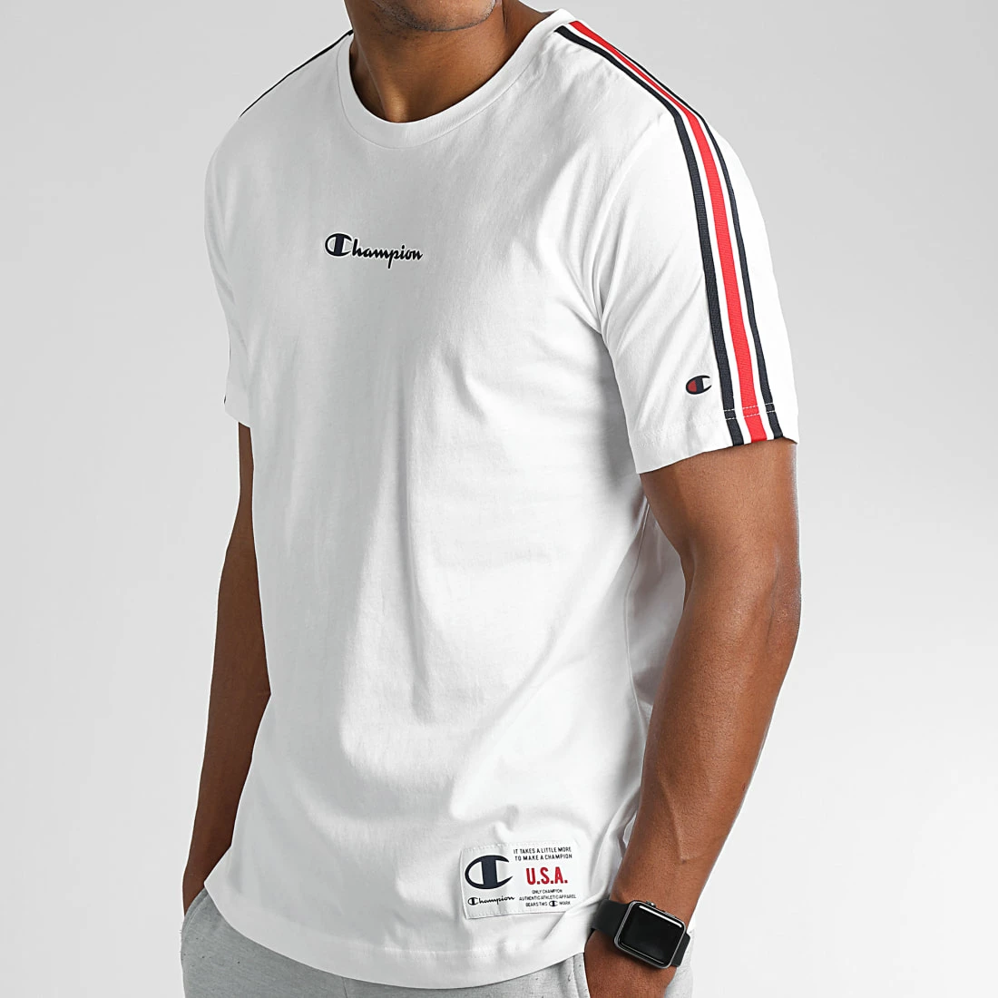 Tee Shirt A Bandes 217848 Blanc de Champion 3 Tee Shirt A Bandes 217848 Blanc de Champion