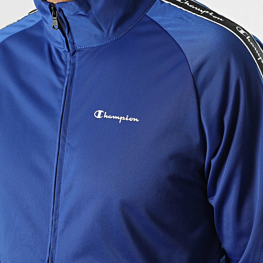 Ensemble De Survetement A Bandes 218098 Noir Bleu Roi de Champion 4 Ensemble De Survetement A Bandes 218098 Noir Bleu Roi de Champion – Image 2