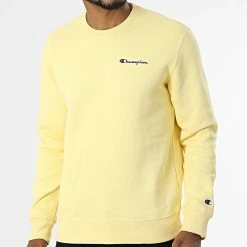 Sweat Crewneck 217863 Jaune de Champion