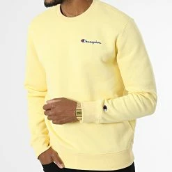 Sweat Crewneck 217863 Jaune de Champion -Champion Soldes champion 339468 217863 YS105 20221003T150750 03