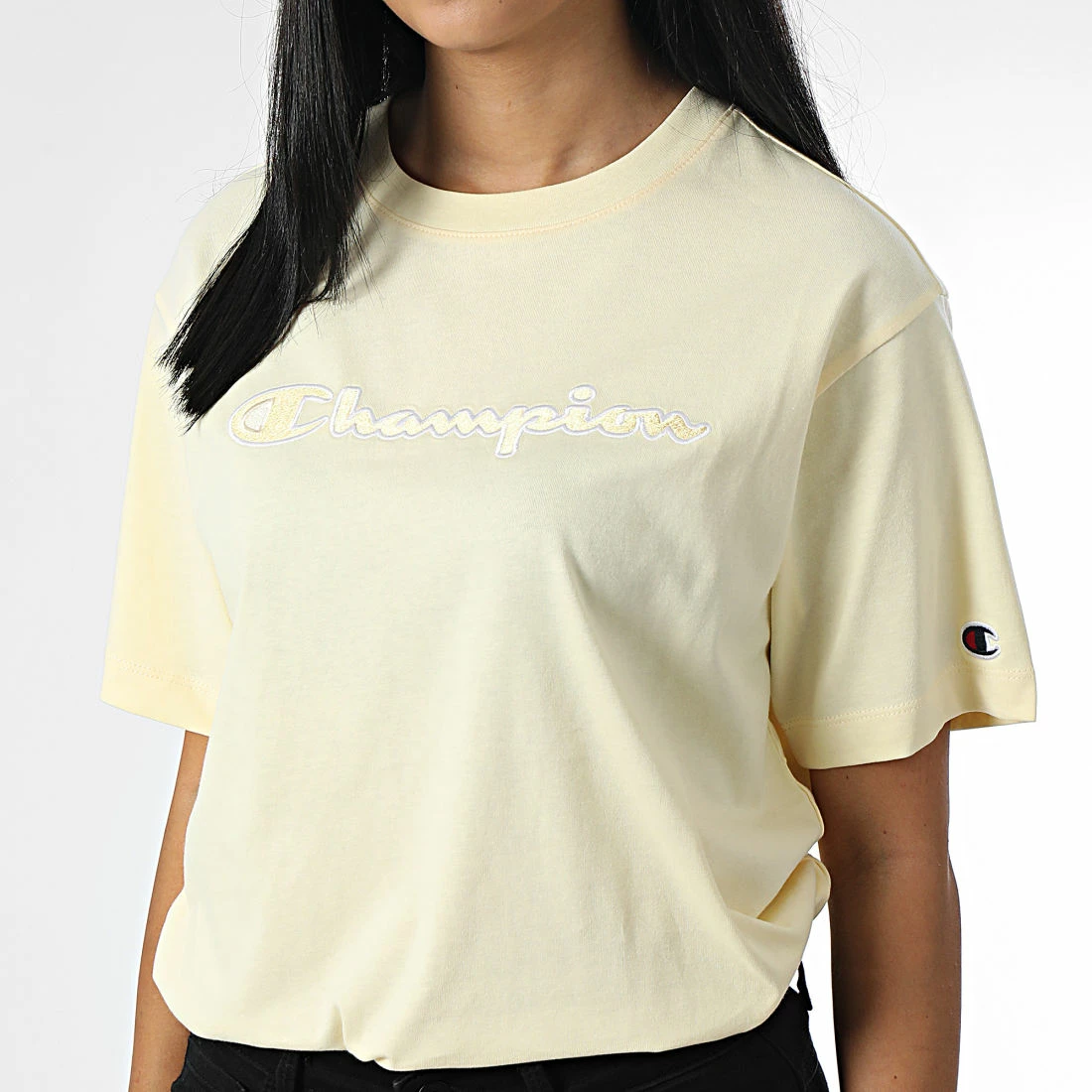 Tee Shirt Femme 115496 Jaune de Champion 3 Tee Shirt Femme 115496 Jaune de Champion