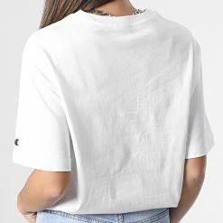 Tee Shirt Femme 115496 Blanc de Champion 9 Tee Shirt Femme 115496 Blanc de Champion -Champion Soldes champion 339472 115496 WW001 20221021T160716 04
