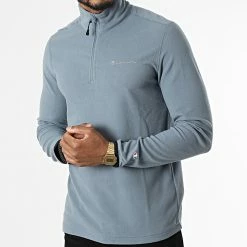 Sweat Col Zippé Polaire 216695 Gris de Champion -Champion Soldes champion 339496 216695 ES017 20221003T150806 03
