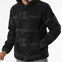 Sweat Capuche Polaire 216718 Noir de Champion -Champion Soldes champion 339497 216718 KK001 20220929T160444 03