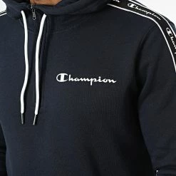 Sweat Capuche A Bandes 217831 Bleu Marine de Champion 7 Sweat Capuche A Bandes 217831 Bleu Marine de Champion -Champion Soldes champion 339578 217831 BS501 20221003T150928 02