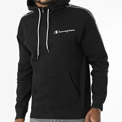 Sweat Capuche A Bandes 217831 Noir de Champion