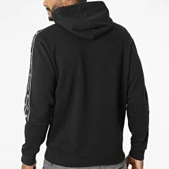 Sweat Capuche A Bandes 217831 Noir de Champion -Champion Soldes champion 339586 217831 KK001 20220929T160250 04