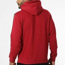 Sweat Capuche A Bandes 217831 Bordeaux de Champion -Champion Soldes champion 339601 217831 RS506 20221003T150552 04