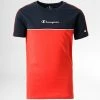 Tee Shirt 306148 Rouge Bleu Marine de Champion 2 Tee Shirt 306148 Rouge Bleu Marine de Champion -Champion Soldes champion 339651 306148 BS501 20221028T122601 01