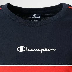 Tee Shirt 306148 Rouge Bleu Marine de Champion -Champion Soldes champion 339651 306148 BS501 20221028T122602 02