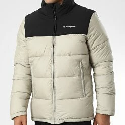 Doudoune Capuche 218079 Beige de Champion -Champion Soldes champion 340007 218079 ES066 20221006T152952 03