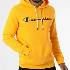 Sweat Capuche 218282 Jaune de Champion -Champion Soldes champion 340009 218282 YS113 20221003T150716 03