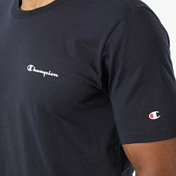 Tee Shirt 218292 Bleu Marine de Champion -Champion Soldes champion 340019 218292 BS501 20221003T151016 02