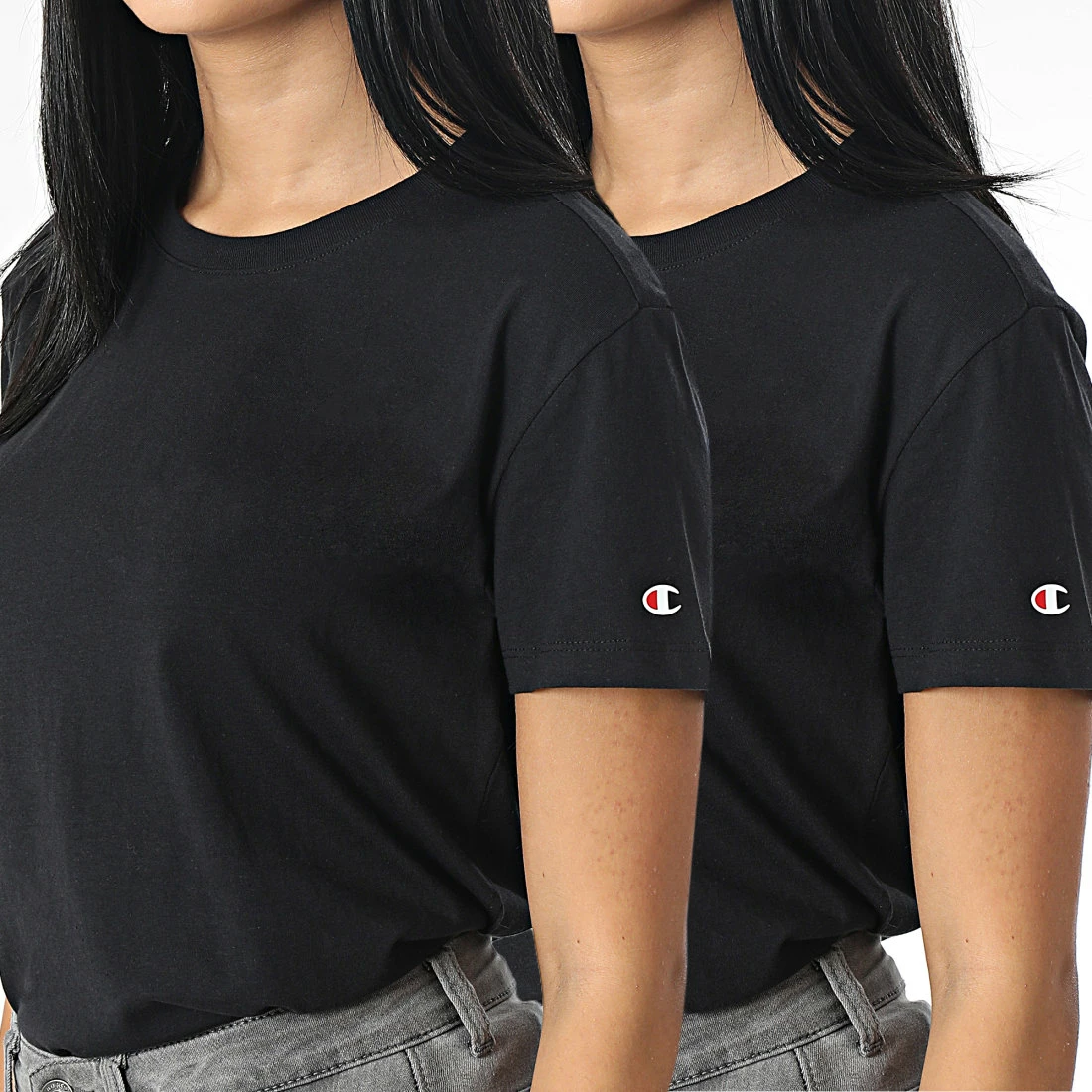 Lot De 2 Tee Shirts Femme 115423 Noir de Champion 3 Lot De 2 Tee Shirts Femme 115423 Noir de Champion